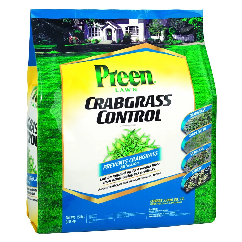 Preen Lawn Crabgrass Control | 15 lb. bag | Covers 5,000 sq. ft