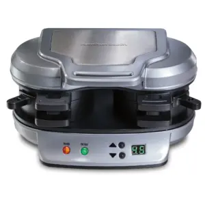 Dual Breakfast Sandwich Maker with Timer | Silver (25490A)