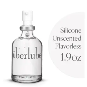 Uberlube Silicone Lube | 55ml Bottle Unscented Silicone Lubricant Personal Lubrication | Latex Safe Sex Lube Liquid for Couples Women and Men | Flavorless | Vaginal and Anal Lube | 1.9 Fl Ounce | 55 Milliliters / 1.9 fl Ounce