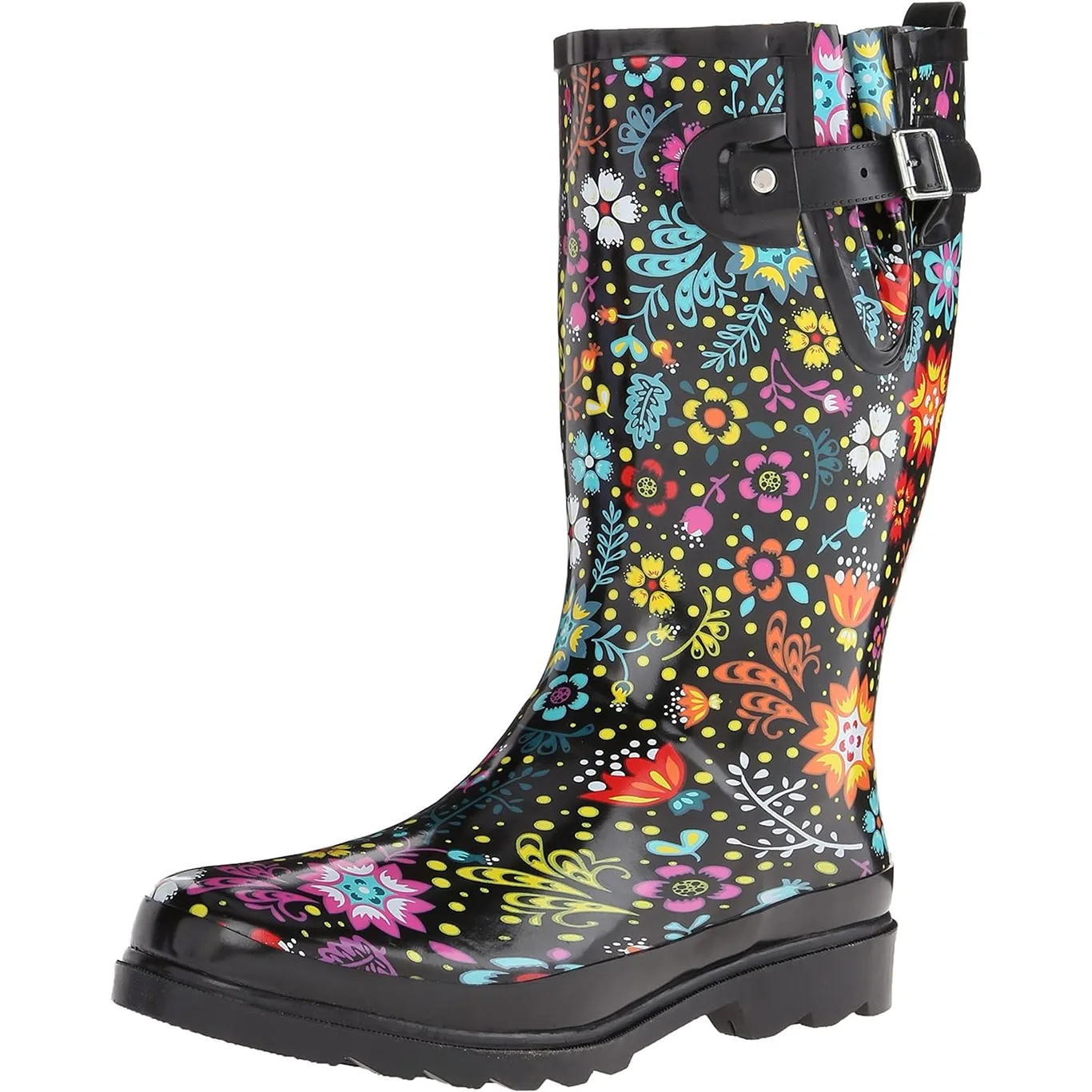 Women's Western Chief Tall Printed Rain Boot Garden Play 9 M (Premium Edition)