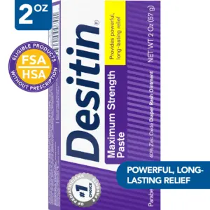 Desitin Maximum Strength Baby Diaper Rash Cream | Travel Size | 2 Ounce