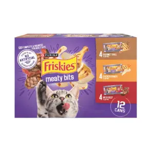 Friskies Gravy Variety Pack | Meaty Bits | Wet Cat Food | 12 Pack | 5.5 Ounce. Cans | 1