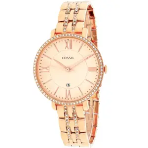 Fossil Women's Jacqueline Rose gold Dial Watch | ES3546