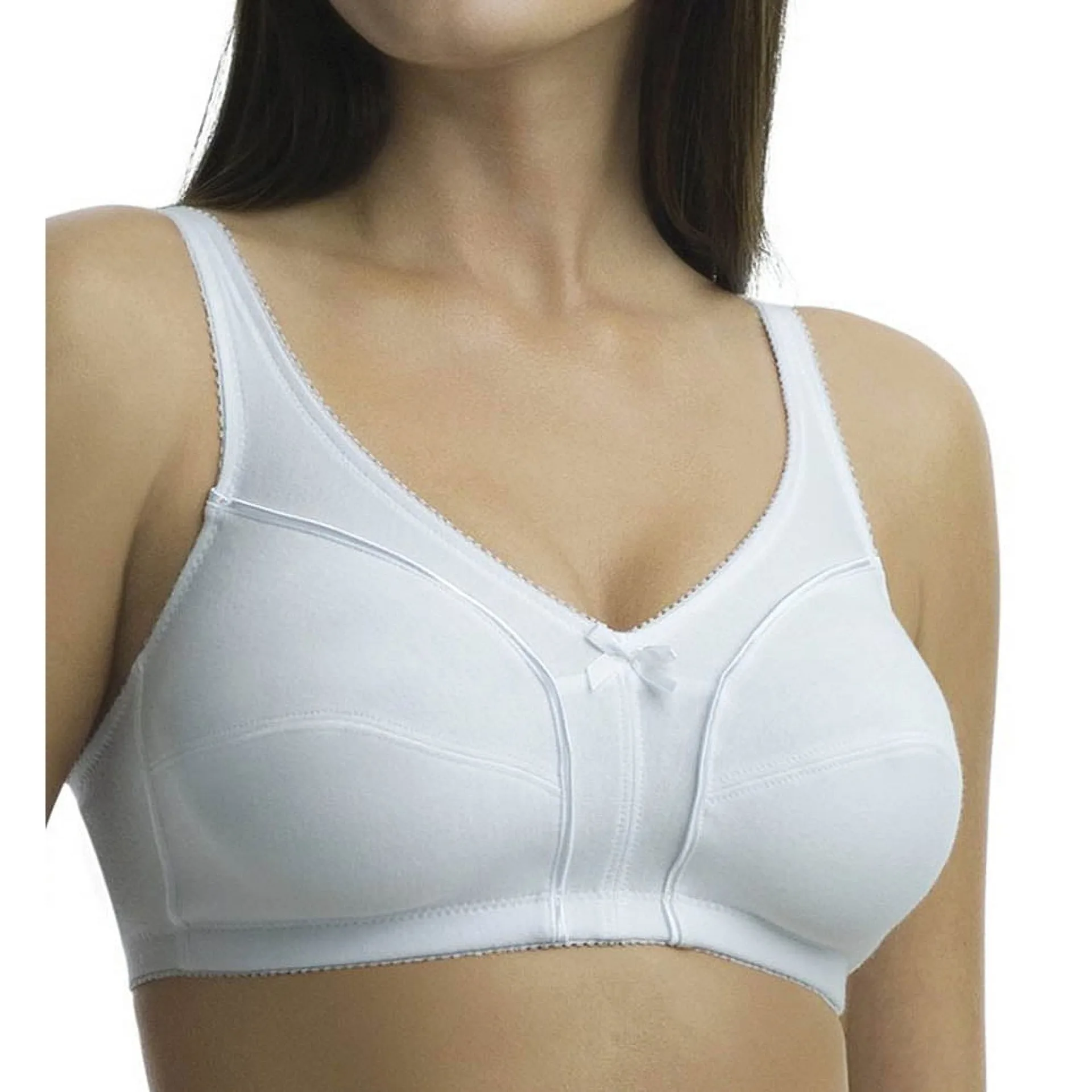 Fruit of the Loom Women's Plus Size Wirefree Bra | Style 96715 | White | 38C