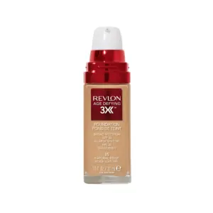 Revlon Age Defying 3X Cream Foundation Makeup | SPF 20 | Natural Beige | 1 fl Ounce