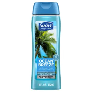 Suave Essentials Ocean Breeze Refreshing Body Wash 18 fl Ounce (Pack of 3)