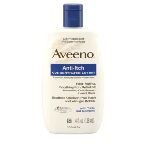 Aveeno Anti-Itch Concentrated Lotion with Calamine & Triple Oat Complex | 4 fl. Ounce | 1