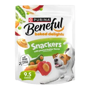 Purina Beneful Dog Training Treats For Dogs | Baked Delights Snackers | 1 | 9.5 Ounce