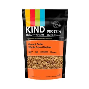 KIND Healthy Grains Granola | Peanut Butter Clusters | 11 Ounce | 10g Protein | Whole Grain | Snack Mix