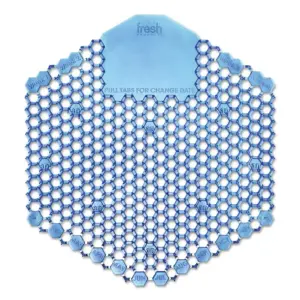 FRESH PRODUCTS Wave 3D Urinal Deodorizer Screen Blue Cotton Blossom 10 Screens/Box 3WDS60CBLBX | 1