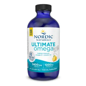 Nordic Naturals Omega-3D Liquid | Lemon | 1560 Mg | Immune Support | 8 Ounce