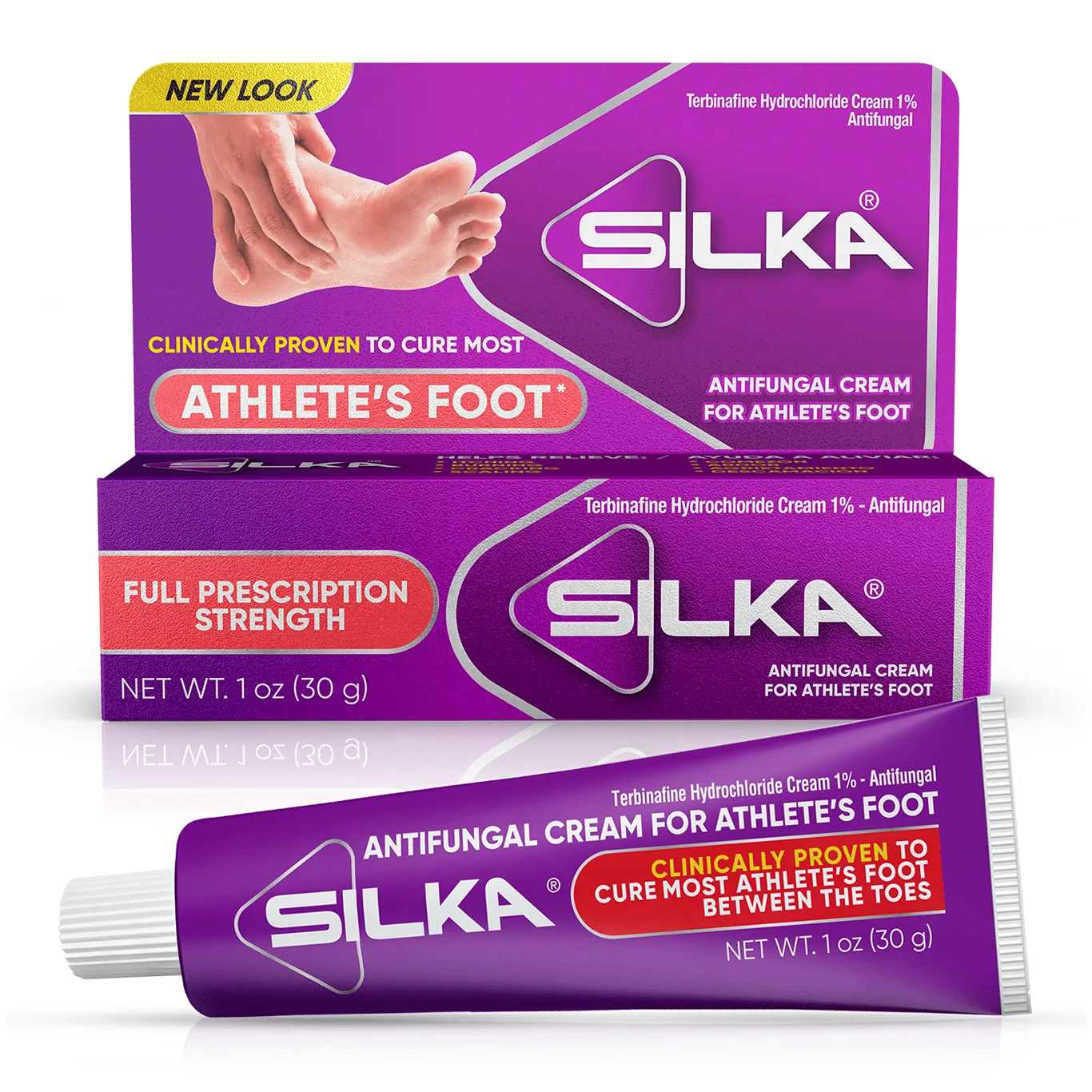 Silka Athletes Foot | Prescription Strength | Antifungal Cream | 1 Ounce