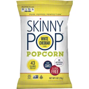 SkinnyPop Gluten-Free White Cheddar Popcorn | 1 Ounce
