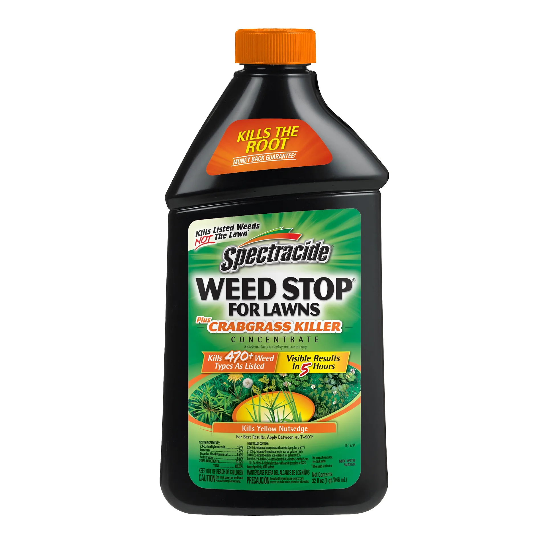 Spectracide Weed Stop for Lawns Plus Crabgrass Killer Concentrate | 32 Ounces | 32 Ounce