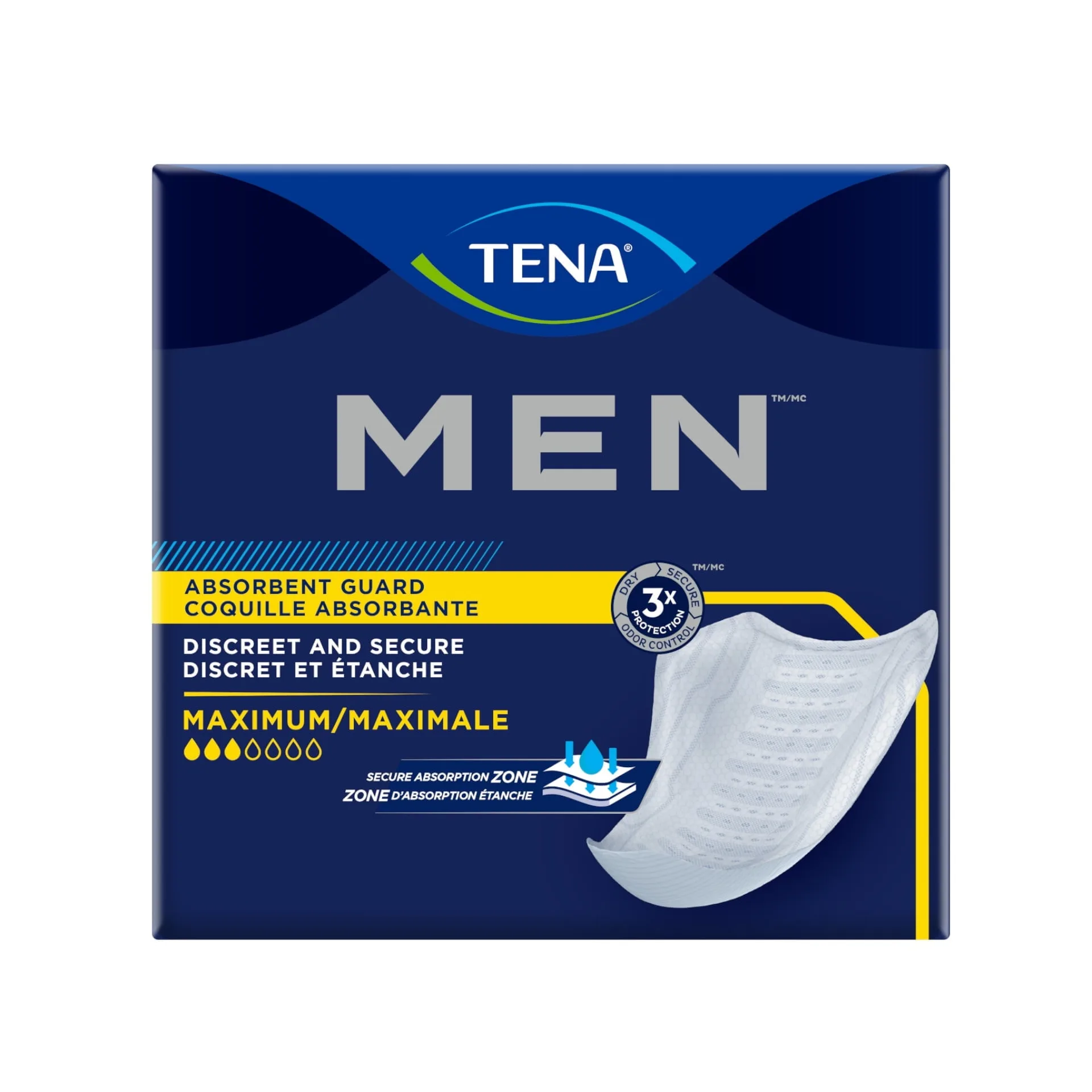 TENA Incontinence Guards for Men | Maximum | 48 Count