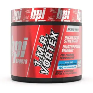 BPI 1MR Vortex Pre-Workout 1.M.R. Powder | Blue Raz | 50 Servings