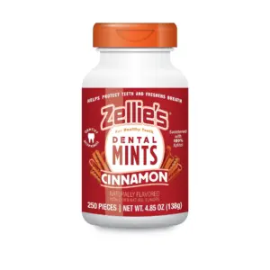 Zellie's Cinnamon Xylitol Dental Mints | 250 Count Jar