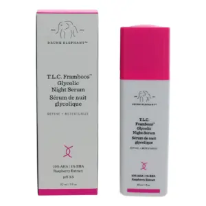 Drunk Elephant T.L.C. Framboos Glycolic Night Serum | 1 Ounce