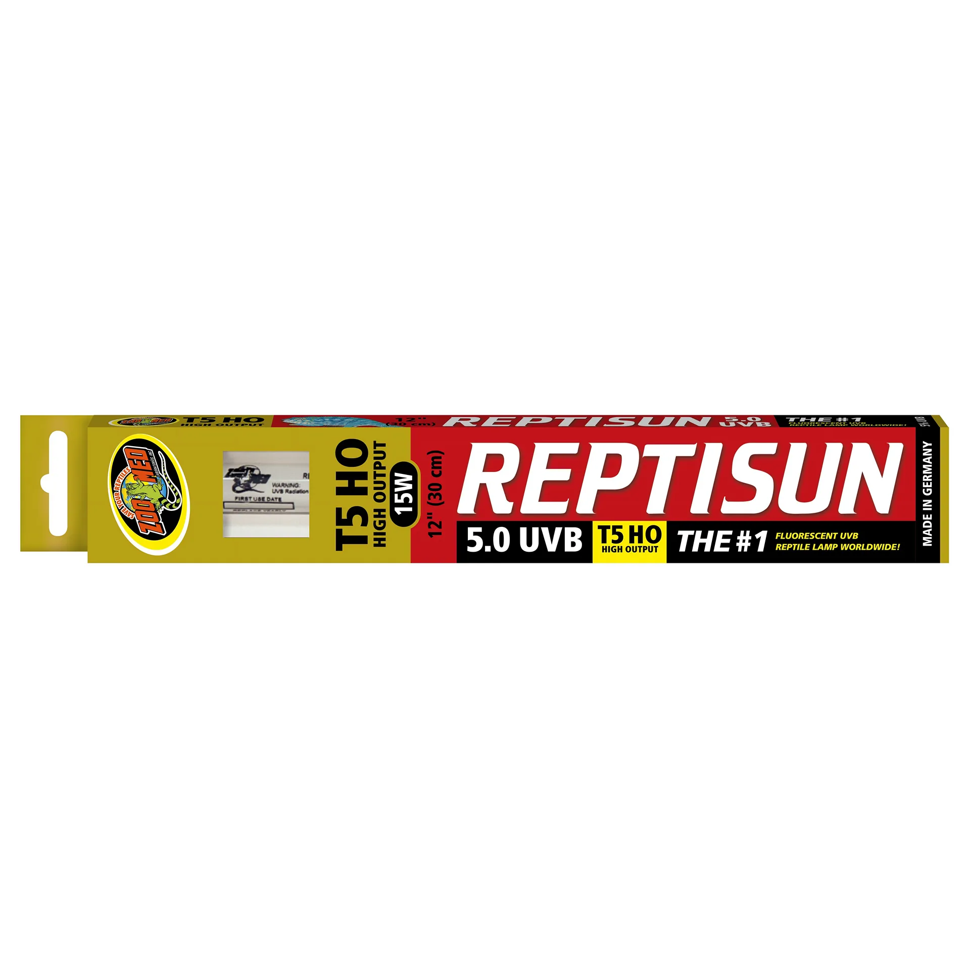 Zoo Med Laboratories Reptisun 5.0 UVB T5 High Output Linear Lamp 12 Inch (Premium Edition)