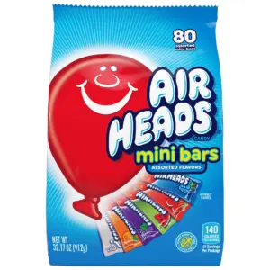 Airheads Candy Variety Pack | Individually Wrapped Assorted Fruit Mini Bars | 32.17 Ounces