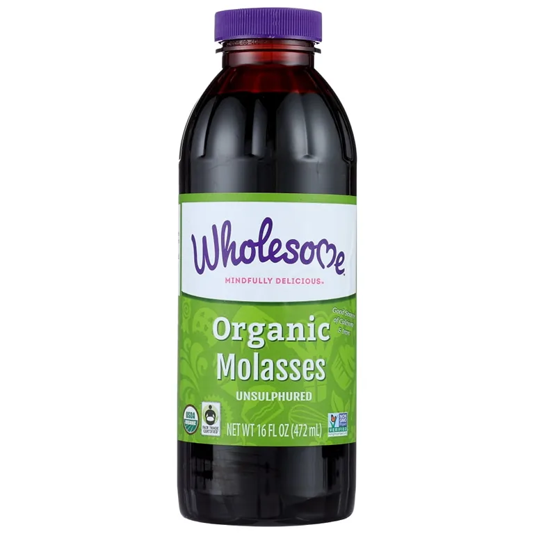 Wholesome Sweeteners Molasses Organic Blackstrap Unsulphured | 16 Fl Ounce