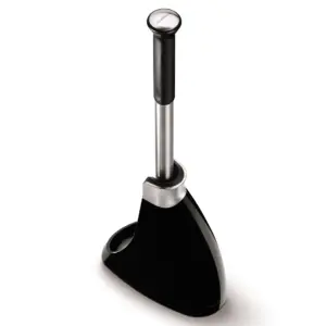 simplehuman Toilet Brush with Caddy | Stainless Steel | Black