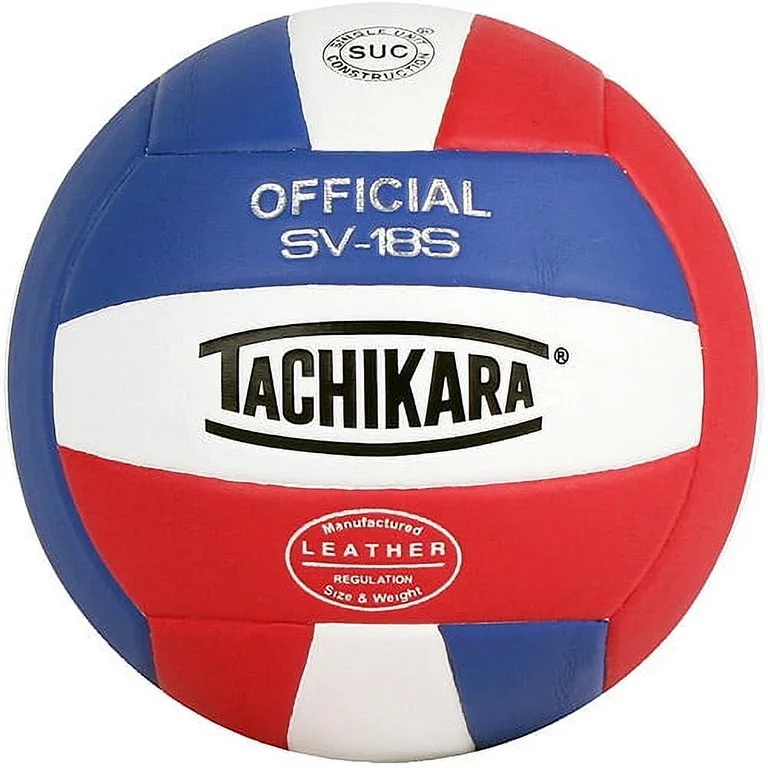 Tachikara 18S Composite Volleyball Ro/Wt/Scarlet | Blue