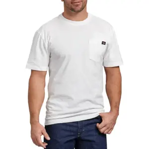 Dickies Men's Heavyweight Short Sleeve Pocket T-Shirt | M | White