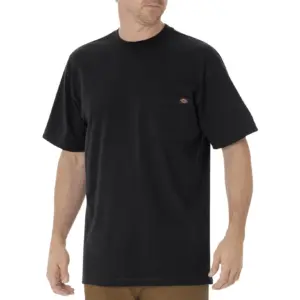 Big & Tall Men's Short Sleeve Heavyweight Crew Neck Tee | Black | L