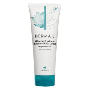 Derma E Vitamin E Fragrance-Free Sensitive Skin Shea Body Lotion | 8 Ounce | Firming Dmae