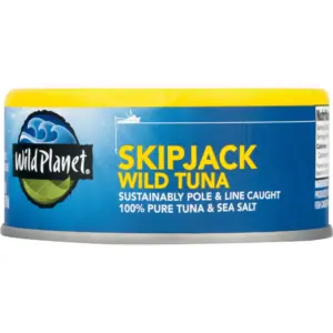 Wild Planet Skipjack Wild Tuna with Sea Salt | 5 Ounce Can | Single
