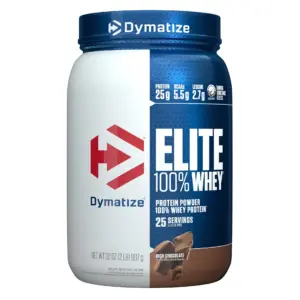 Dymatize Elite 100% Whey Protein Powder | Rich Chocolate | 2 lb | 2 lb (907g) | 2 lb (907 g)