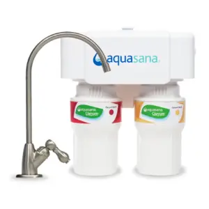 Aquasana 2-Stage Under Sink Water Filter System | Bronze | AQ-5200.62 | Oil Rubbed Bronze