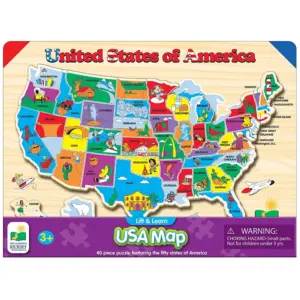 The Learning Journey Lift & Learn USA Map Puzzle