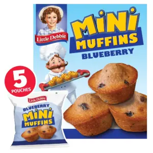 Little Debbie Blueberry Mini Muffins | 8.44 Ounce (5 Count) | Single | Natural Flavor