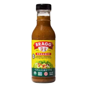 Bragg Organic Vinaigrette Salad Dressing & Marinade with Apple Cider Vinegar | 12 fl Ounce Bottle