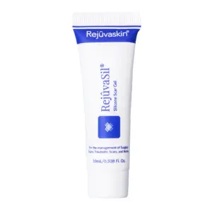 Rejuvaskin Rejuvasil Silicone Scar Gel Scar Treatment for Surgical Scars for Face | Body | Burn | Keloids | and Acne Silicone Gel for Scars to Reduced the Appearance of Old and New Scar | 0.33 ounce