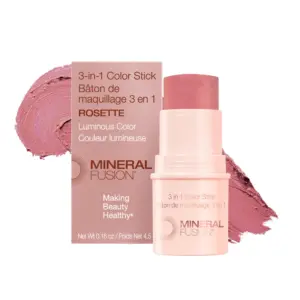 Mineral Fusion Multi-Use 3-Inch-1 Color Stick Rosette | Shimmery Light Pink 0.16 Ounce