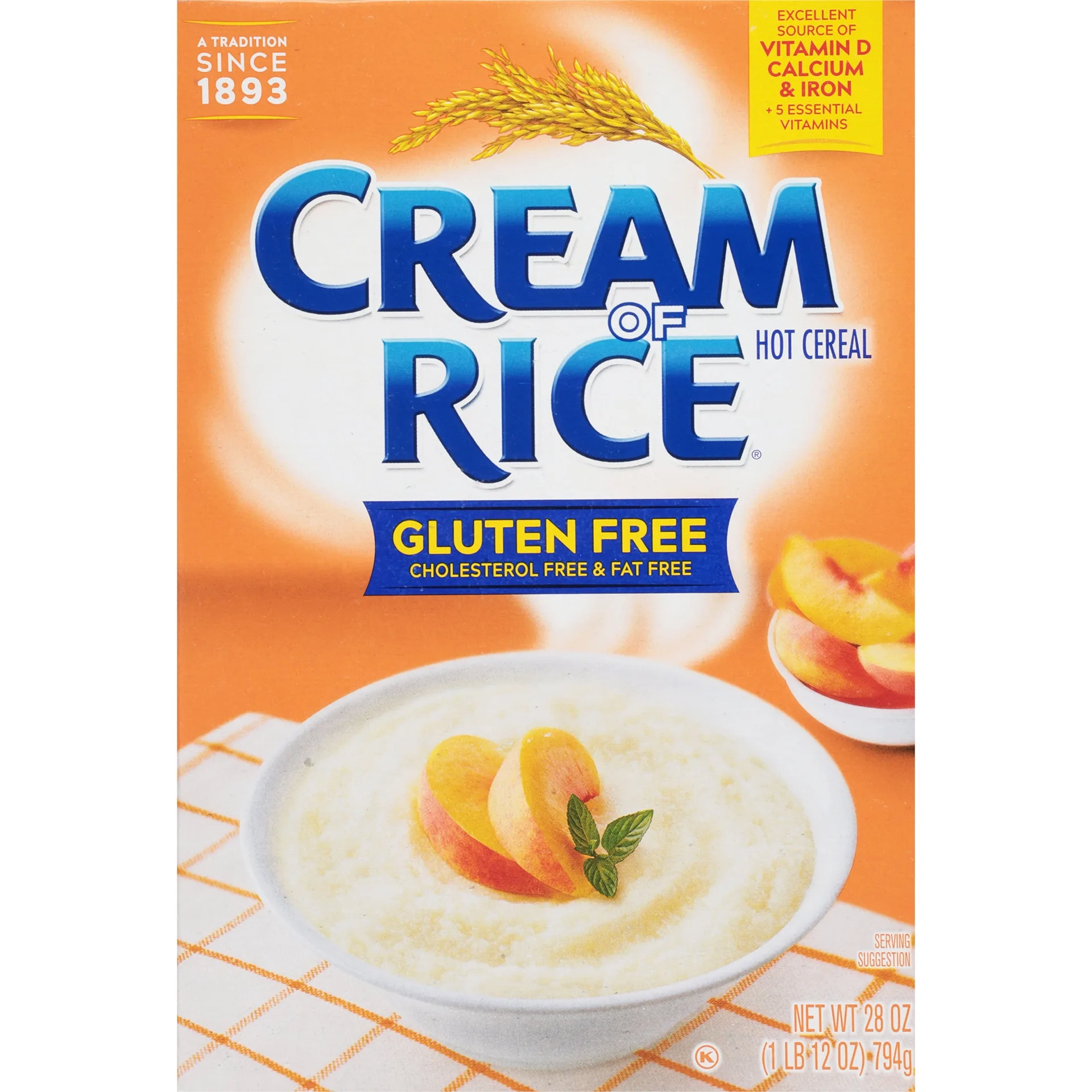 Cream Of Rice Gluten Free Hot Cereal 28 Ounce Pack Of 12