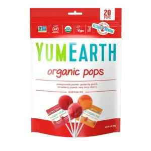 YumEarth | Organic Fruit Pops Lollipops | 4.2 Ounce | 20 Ct