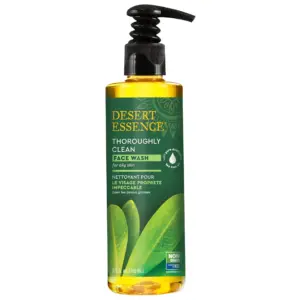 Desert Essence Throughly Clean Tea Tree Oil Face Wash 8 Ounce Liquid