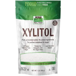 Now Foods | Real Food | Xylitol | 1 lb (454 g)