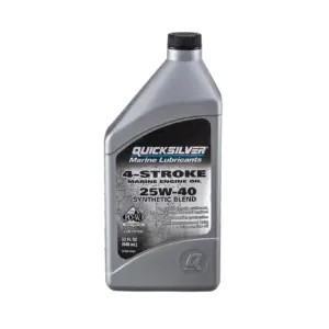 Quicksilver 25W-40 4-Stroke Synthetic Blend Marine Engine Oil | 1 Quart