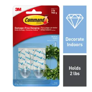 Hooks Medium Clr 2Pk