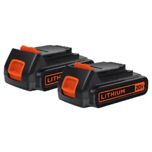 BLACK+DECKER 20-Volt Lithium-Ion Cordless 2-Pack Battery | LBXR20-OPE2