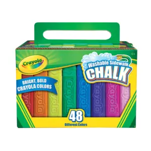 Crayola Washable Sidewalk Chalk Inch Assorted Colors | 48 Count