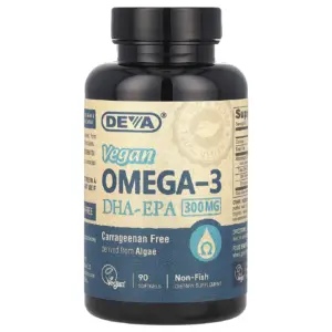 Deva Vegan Vitamins Omega 3 DHA EPA | 90 softgels