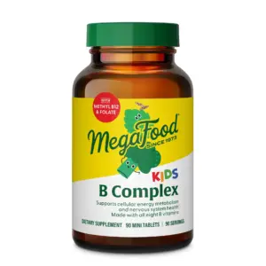 MegaFood Kids B Complex | Supports Cellular Energy with B Vitamins | 30 Mini Tablets