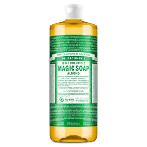 Dr. Bronner's Magic Soap | Almond | Pure-Castile Liquid Soap | 32 Ounce for face | body wash | hands