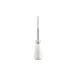 simplehuman Toilet Brush with Caddy | Stainless Steel | White